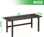 2 Pack Metal Plant Stand Outdoor Plant Shelf Indoor, 1 Tier Heavy Duty Plant - Image 6