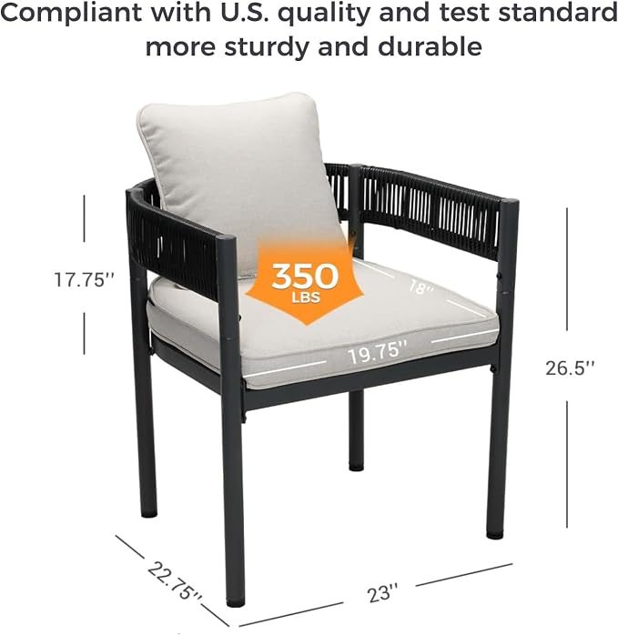 Grand patio 5-Piece Outdoor Dining Set - Image 5