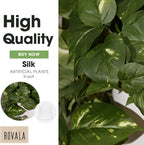 MY ROVALA Silk Plants for Home Decor Indoor in Pot Realistic Artificial Plants - Image 5