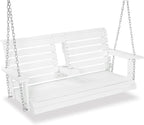 Poly Lumber 2-Seat Porch Swing, HIPS 4.5-Feet Bench Swing by Mosbrisa