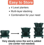DUNCHATY Stackable Planter, Vertical Garden Planter - Image 6