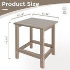 Outdoor Side Tables Adirondack, HDPE Small Table - Image 3