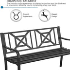 On Shine Patio Garden Bench, Outdoor Park Bench - Image 4