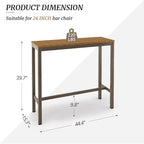 Outdoor Bar Table, Waterproof HDPS Slatted Top, Weather Resistant, Hot Tub - Image 3