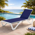 Kozyard Outdoor Chaise Lounge Chair, Full Flat Adjustable Patio Lounger by Kozyard