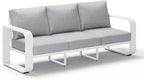 Aluminum Outdoor Patio Couch, 3 Seats Oversized Patio Sofa by Oasbira