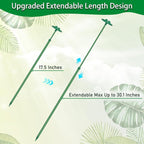 Extendable Plant Stakes, Length Scalable from 17.5IN to 30.1IN Plant Support - Image 5