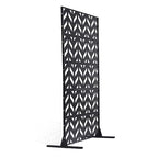 VEVOR Metal Privacy Screen, Outdoor Privacy Screens 5-Panel, Freestanding - Image 12