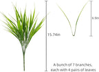 alyptus Artificial Grass Outdoor 12 Bundles Fake Plants Outside Green Onion - Image 2