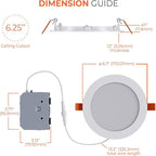 HALO HLB 6 in LED Recessed Lighting Canless Dimmable Wet Location Selectable - Image 8