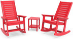 GREENVINES Outdoor Rocking Chair Set | 3-Piece | 2 Rocking Chairs by GreenVines