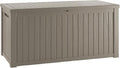 TARKARI 180 Gallon Lockable Resin Deck Box, Waterproof & UV-Resistant Outdoor by Home