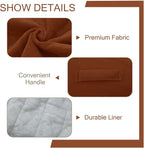 MeMoreCool Square Stuffed Pouf Ottoman Foot Rest, Floor Pouf Foot Stool - Image 8