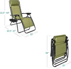 Best Choice Products Set of 2 Adjustable Steel Mesh Zero Gravity Lounge Chair - Image 2