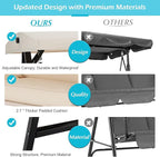 AECOJOY 2-Seat Outdoor Patio Swing Chair - Image 4