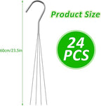 24 Pack Chain for Hanging Plants, 24 inch 4 Point Wire Plant Hangers for - Image 2