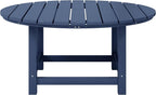 WestinTrends Malibu Low Outdoor HDPE Round Patio Coffee Table - Image 3