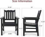 Stoog 4-Piece Patio Furniture Set, All-Weather Outdoor Dining Set, Include 1 - Image 4