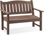 Psilvam 2-Person Outdoor Memorial Bench, All-Weather Poly Lumber Garden Bench by PsilvamGardenFurniture