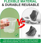 200 Pack 4 Inch Clear Plant pots - Image 4