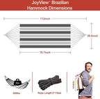 JoyView Brazilian Hammock for Single Preson Portable Hammock - Image 2