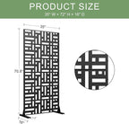 Casaphoria 72" H x 35" W Metal Privacy Screen, Outdoor Freestanding Decorative - Image 7