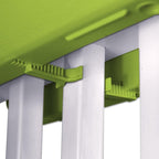 Bloomers Railing Planter with Drainage Holes- 24” W- Sage Green - Image 5