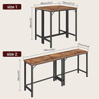 Narrow Bar Table, 63-Inch Pub Table - Image 3