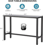 Outdoor Bar Table, Patio Console Pub Height Tables - Image 3
