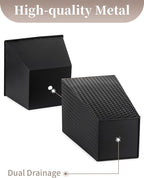 Sziqiqi Tall Planter for Indoor Outdoor: Set of 2 Large 21.6in Metal Taper - Image 9