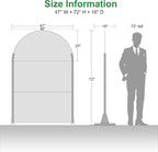 Casaphoria 72" H x 47" W Arched Metal Privacy Screen - Image 9