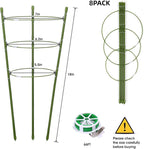 8 Pack Plant Support Tomato Cages - Image 2