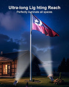 2 Pack Solar Powered Outdoor Spot Lights Outside Waterproof 20 LEDs Landscape - Image 4
