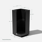 Veradek Block Series Pedestal Planter - Image 3