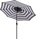 Blissun 9 ft Solar Umbrella 32 LED Lighted Patio Umbrella Table Market Umbrella by Blissun