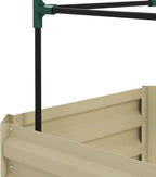 Outsunny Galvanized Raised Garden Bed, 73.5" Tall Outdoor Planter Box - Image 9