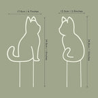 Cat-Shaped Small Trellis for Potted Plants, 13 inches Hoya Trellis 2 Pack - Image 3