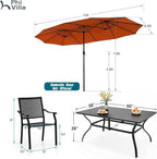 PHI VILLA 7 Pieces Outdoor Dining Set - Image 9