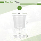 6 Inch Clear Nursery Pots for Plants - Image 2