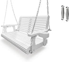 Wooden Porch Swing 2-Seater, Bench Swing by FortuneCandy