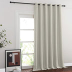 NICETOWN Room Divider Curtain 132 Inches Long, Wide Blackout Sliding Door by NICETOWN