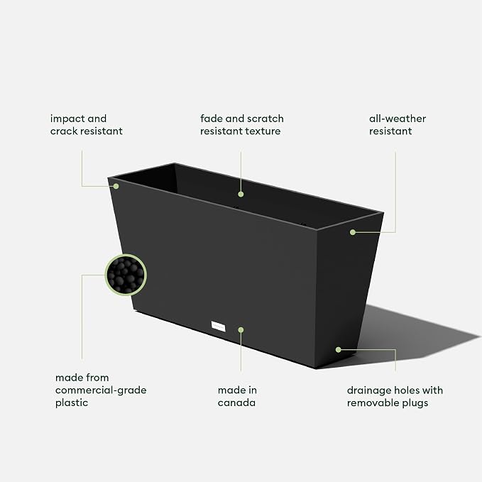 Veradek Pure Series Midori Trough Planter - Image 3