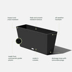 Veradek Pure Series Midori Trough Planter - Image 3
