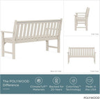 POLYWOOD Vineyard 60-Inch Bench - Image 4