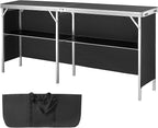 VEVOR Extra Long Folding Portable Bar Tradeshow Podium Table - Image 10