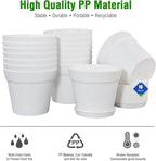 WOUSIWER 16 Pack 6 inch Plastic Planters - Image 4