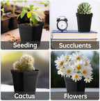 60 Pcs Nursery Pots 2.7 Inch, Plastic Seed Starting Pot - Image 5