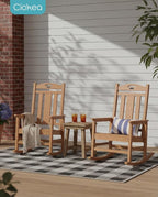 Ciokea Oversized Outdoor Rocking Chair, 380lbs Heavy-Duty Large Patio Rocker - Image 2