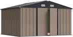 Greesum 10×8 FT Outdoor Storage Shed, Metal Storaged Sheds Without Floor - Image 3