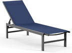 Outdoor Lounge Chair for Pool, Aluminum Chaise Lounge Chairs by Vexwalx